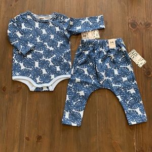 NEW Baby Blue Palm Two Piece by Cotton On